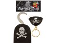 Captain Jack 3pce Pirate Set, Pirate Hook, Eye Patch , Earring Part No.B52774