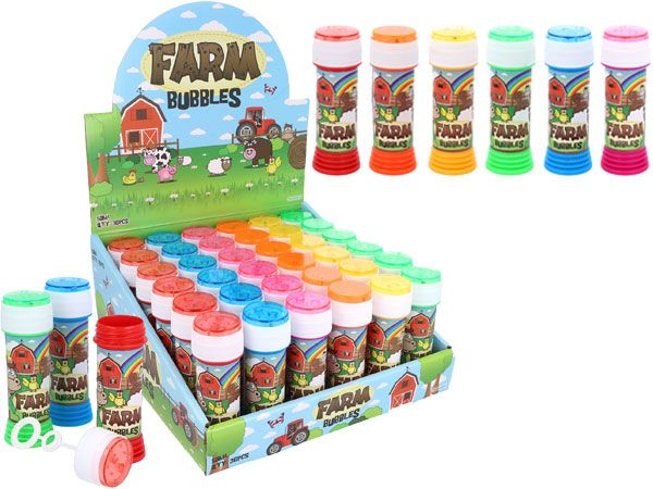 36x Farm Game Top 50ml Bubble Tubs