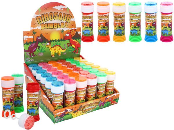 36x Dinosaur Game Top 50ml Bubble Tubs
